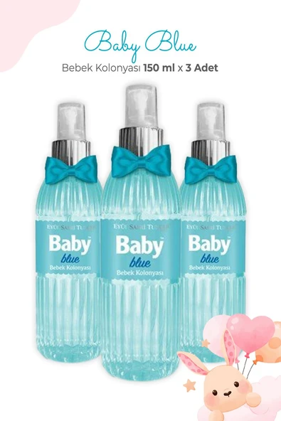 Eyüp Sabri Tuncer Baby Blue Bebek Kolonyası 150 ml x 3 Adet ürün görseli 1