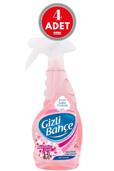 Eyüp Sabri Tuncer Gizli Bahçe Oda Kokusu Japon Kiraz Çiçeği 500 ml x 4 Adet ürün görseli 1