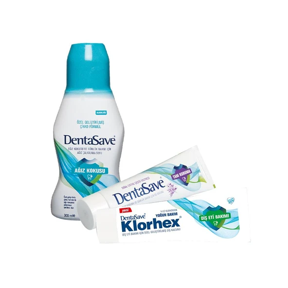 DentaSave Ağız Çalkalama Suyu Ağız Kokusu Çinko 300 ml, Diş Macunu Yoğun Bakım ve Cistus 75 ml dvc-5004776-17213 ürün görseli 1