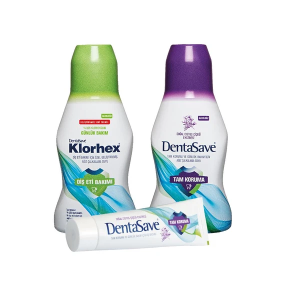 Dentasave Klorhex Günlük Bakım, Cistus Ağız Çalkalama Suyu 300 ml ve Diş Macunu Cistus 75 ml dvc-5004779-17219 ürün görseli 1