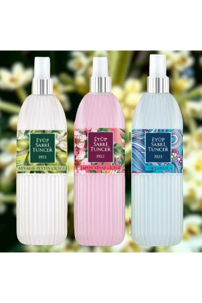 Eyüp Sabri Tuncer Okyanus, Japon Kiraz Çiçeği ve Ayvalık Zeytin Çiçeği Kolonyası 150 ML ürün görseli 1