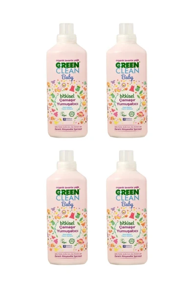 U Green Clean Baby Çamaşır Yumuşatıcı 1 L x 4 ürün görseli 1