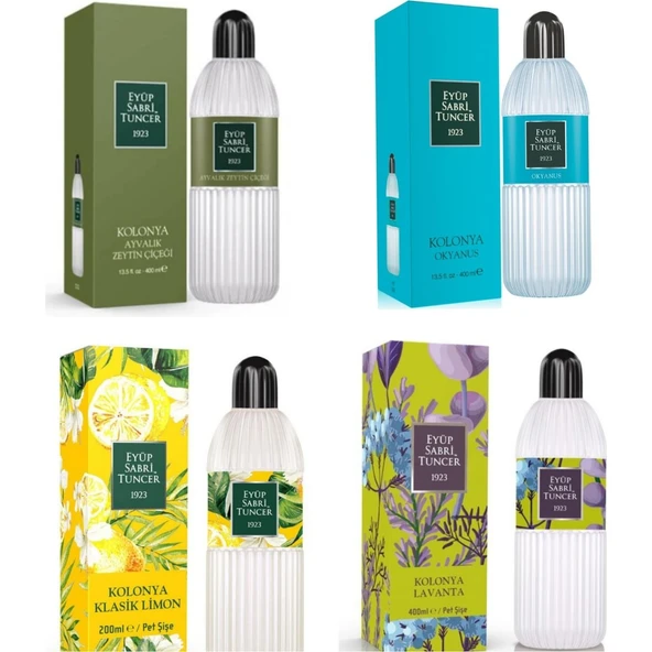 Eyüp Sabri Tuncer Lavanta, Klasik Limon, Okyanus ve Zeytin Çiçeği Kolonyası 400 ML ürün görseli 1