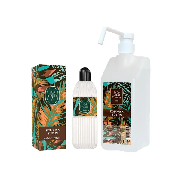 Eyüp Sabri Tuncer Tütün Kolonyası Sprey Başlıklı 1 lt ve Pet Şişe 400 ml ürün görseli 1