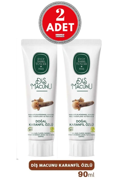 Eyüp Sabri Tuncer Diş Macunu Karanfil Özlü 90 ml x 2 Adet ürün görseli 1