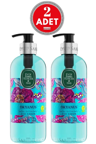Eyüp Sabri Tuncer Doğal Zeytinyağlı Sıvı Sabun Okyanus 500 ml x 2 Adet ürün görseli 1