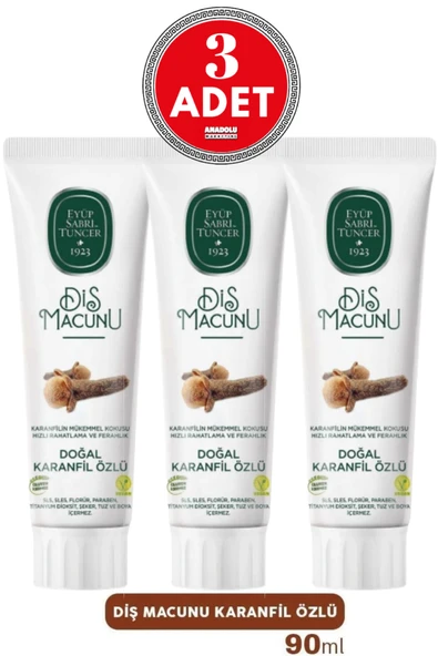 Eyüp Sabri Tuncer Diş Macunu Karanfil Özlü 90 ml x 3 ürün görseli 1