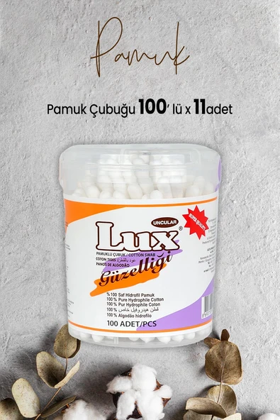 Lux Pamuk Çubuğu 100' lü x 11 Adet ürün görseli 1