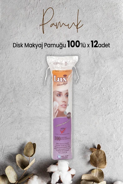 Lux Disk Makyaj Pamuğu 100'lü x 12 Adet ürün görseli 1