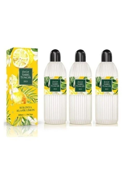 Eyüp Sabri Tuncer Klasik Limon Kolonyası 80 Derece Pet Şişe 400 ml x 3 Adet ürün görseli 1