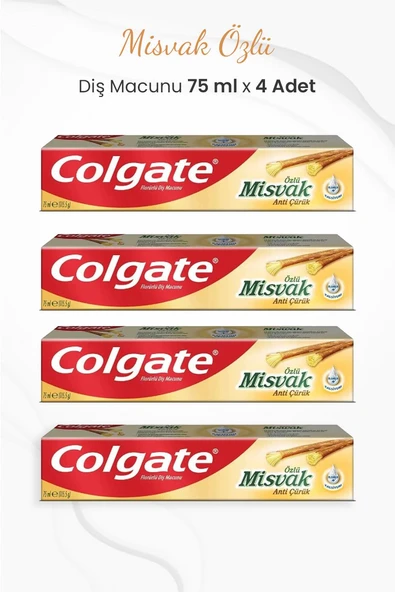 Colgate Misvak Özlü Diş Macunu 75 ml x 4 Adet ürün görseli 1