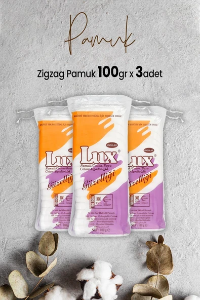 Lux Zigzag Pamuk 100 gr x 3 Adet ürün görseli 1