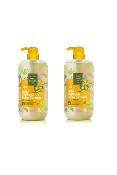 Eyüp Sabri Tuncer Zeytinyağlı Bebek Şampuanı 600 ml x 2 Adet ürün görseli 1