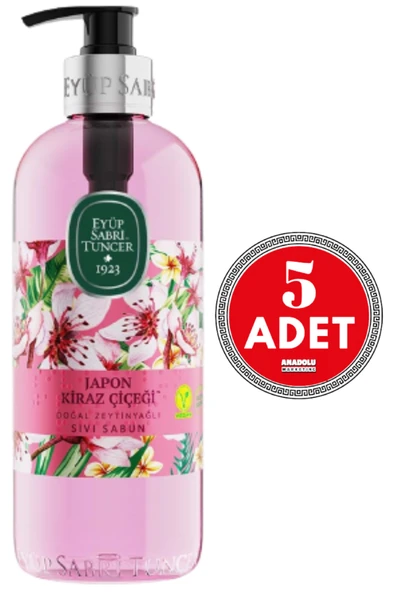 Eyüp Sabri Tuncer Japon Kiraz Çiçeği Sıvı Sabun 500 ml x 5 Adet ürün görseli 1