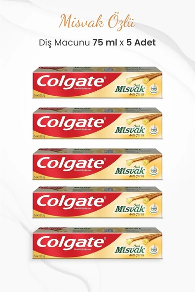 Colgate Misvak Özlü Diş Macunu 75 ml x 5 Adet ürün görseli 1