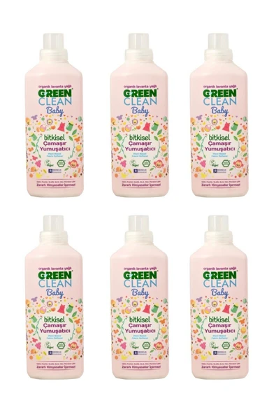 U Green Clean Baby Çamaşır Yumuşatıcı 1 L x 6 ürün görseli 1