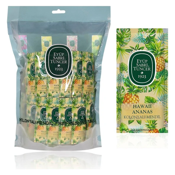 Hawaii Ananas Kolonyalı Mendil 150'li (Küçük Boy) ürün görseli 1