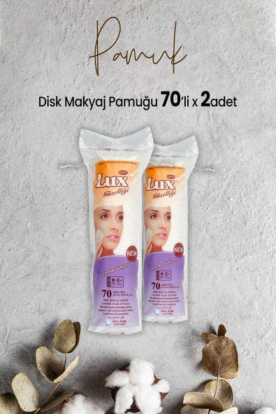 Lux Disk Makyaj Pamuğu 70'li x 2 Adet ürün görseli 1