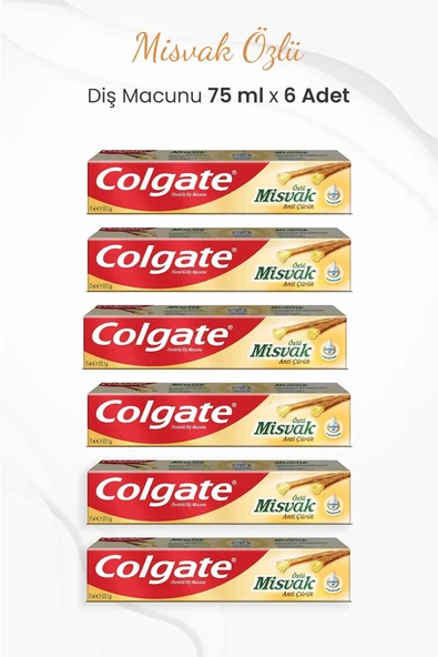 Colgate Misvak Özlü Diş Macunu 75 ml x 6 Adet ürün görseli 1