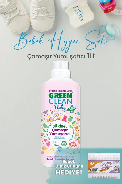 U Green Clean Baby Çamaşır Yumuşatıcı 1 L  ve Hediyeli ürün görseli 1