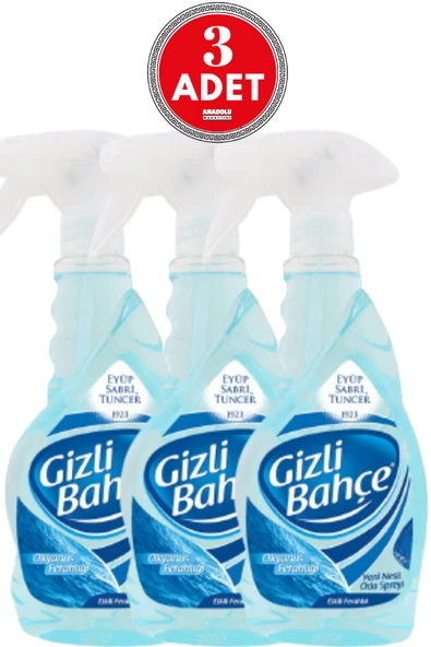 Eyüp Sabri Tuncer Gizli Bahçe Oda Kokusu Okyanus Ferahlığı 500 ml x 3 Adet ürün görseli 1