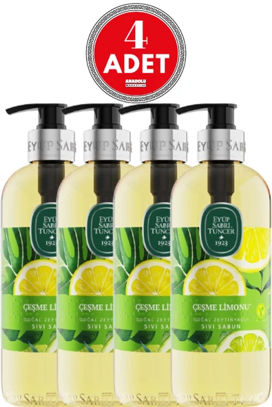 Eyüp Sabri Tuncer Çeşme Limonu Sıvı Sabun 500 ml x 4 Adet ürün görseli 1