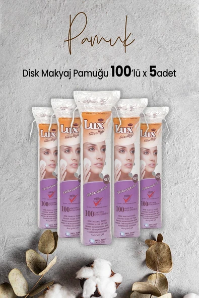 Lux Disk Makyaj Pamuğu 100'lü x 5 Adet ürün görseli 1