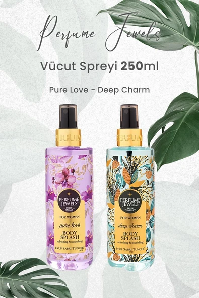 Eyüp Sabri Tuncer Pj Body Splash Pure Love 250 ml ve Deep Charm 250 ml ürün görseli 1
