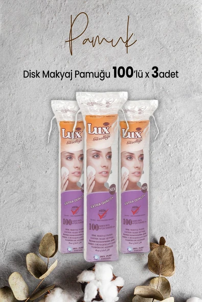 Lux Disk Makyaj Pamuğu 100'lü x 3 Adet ürün görseli 1