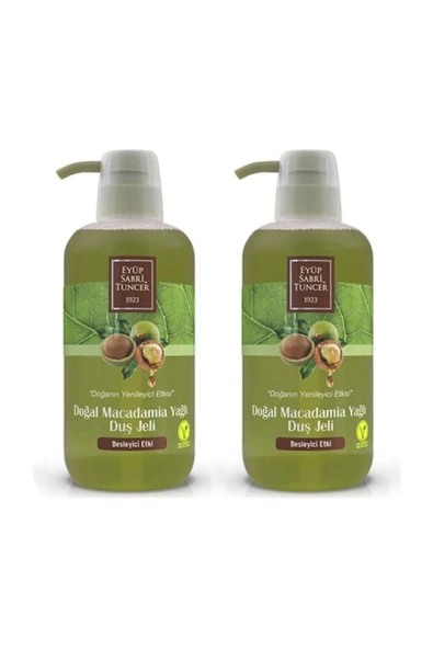 Eyüp Sabri Tuncer Doğal Macadamia Yağlı Duş Jeli 600 ml x 2 ürün görseli 1