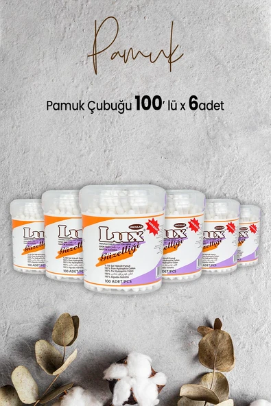 Lux Pamuk Çubuğu 100' lü x 6 Adet ürün görseli 1