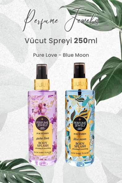 Eyüp Sabri Tuncer Pj Body Splash Pure Love 250 ml ve Blue Moon 250 ml ürün görseli 1