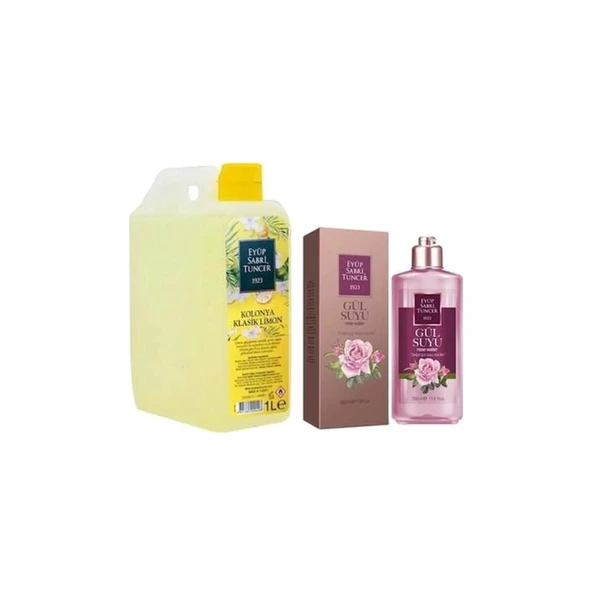 EST Kolonya 1 lt Limon + Eyüp Sabri Tuncer Gül Suyu 350 ml ürün görseli 1