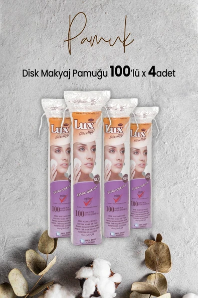 Lux Disk Makyaj Pamuğu 100'lü x 4 Adet ürün görseli 1
