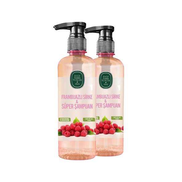 Eyüp Sabri Tuncer Frambuazlı Sirke & Süper Şampuan 500 ml x 2 ürün görseli 1