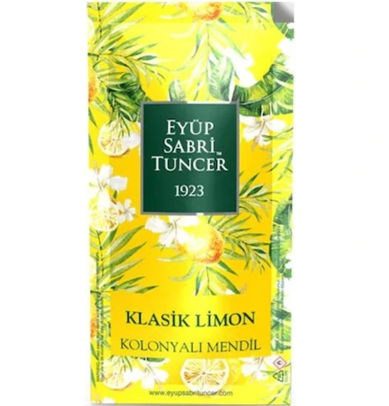 Eyüp Sabri Tuncer Kolonyalı Mendil Klasik Limon 150 Adet ürün görseli 1