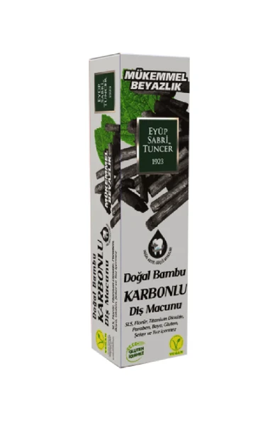 Eyüp Sabri Tuncer Doğal Bambu Aktif Karbonlu Diş Macunu 75 ml dvc-5003533-15710 ürün görseli 1