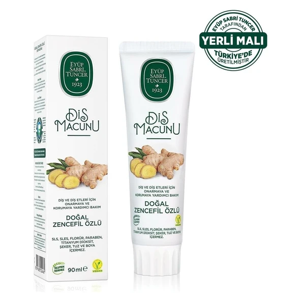 Doğal Zencefil Özlü Diş Macunu 90 ml ürün görseli 1