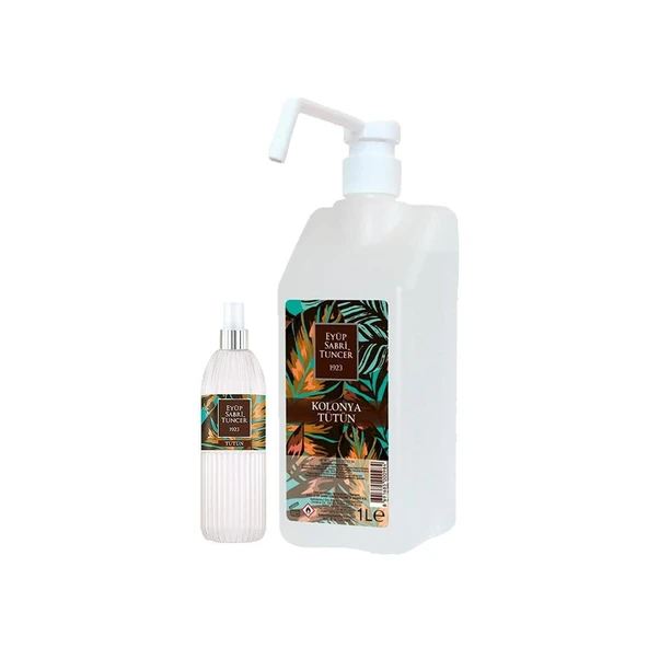 Eyüp Sabri Tuncer Tütün Kolonyası Sprey Başlıklı 1 lt ve Kolonya 150 ml ürün görseli 1