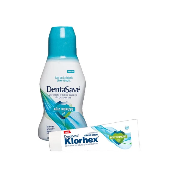 DentaSave Ağız Çalkalama Suyu Ağız Kokusu Çinko 300 ml Diş Macunu Günlük Bakım 75 ml dvc-5004750-17167 ürün görseli 1