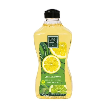 Eyüp Sabri Tuncer Doğal Zeytinyağlı Sıvı Sabun Çeşme Limonu Sıvı Sabun 1500 ml ürün görseli 1