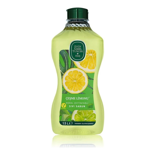 Eyüp Sabri Tuncer Çeşme Limonu Doğal Zeytinyağlı Sıvı Sabun 1.5 Lt ürün görseli 1