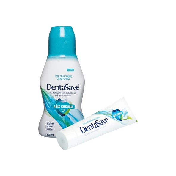 DentaSave Ağız Çalkalama Suyu  ve Diş Macunu Ağız Kokusu Çinko Formül dvc-5004749-17165 ürün görseli 1