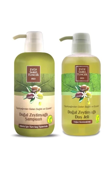 Eyüp Sabri Tuncer Doğal Zeytinyağlı Şampuan ve Duş Jeli 600 ml ürün görseli 1