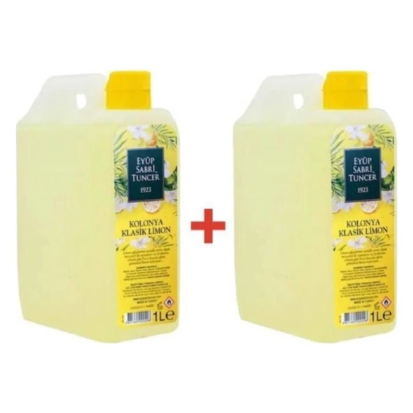 Eyüp Sabri Tuncer Limon Kolonya 1 Litre 2 Adet 80 Derece ürün görseli 1