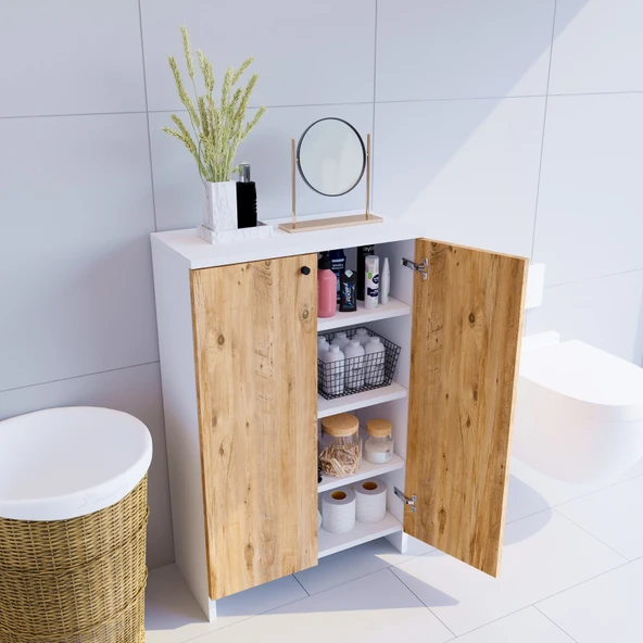 modüleva banyo dolabı / ayakkabılık - Resim 3