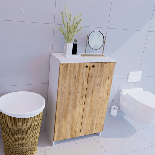 modüleva banyo dolabı / ayakkabılık - Resim 2