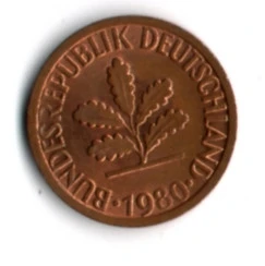 Almanya 1 Pfennig 1980-F (mp1903) ürün görseli 1