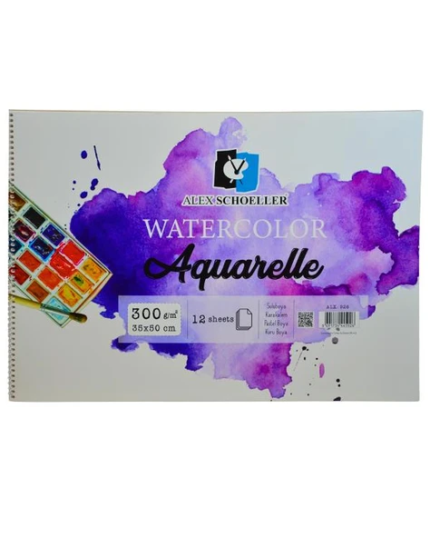 Alex Schoeller Watercolor Aquarelle 35x50 cm 926 ürün görseli 1