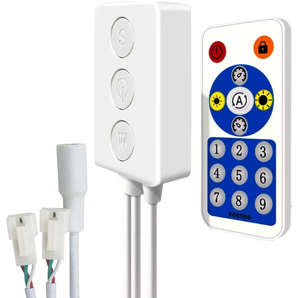 Bluetooth LED kontrol cihazı SP601E kablosuz bağlantı uzaktan kumanda 5-24V düğme anahtar çift ​​bağımsız çıkış sinyali ürün görseli 1